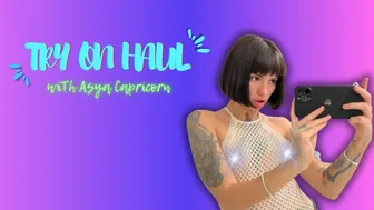 Try-On Haul of White Transparent Tops: Sheer Elegance with Asya Capricorn #1