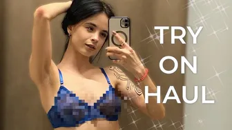 [4K] Transparent Clothing Haul with Karina | No Bra Challenge 2024 #1