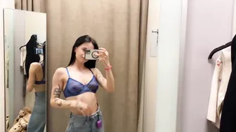 [4K] Transparent Clothing Haul with Karina | No Bra Challenge 2024 #4