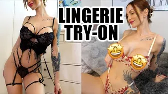 Sexy transparent Lingerie TRY ON Haul see through clothing with Amy