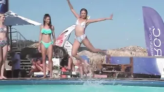 Beautiful Fashion Models at a Pool Party in Moonlight Bar #2