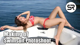 Photoshoot With Beautiful Fashion Models in Swimsuits on Yacht