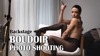 Making of Boudoir Photoshoot With Beautiful Fashion Model #1