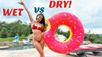 TINY Red Bikinis! | WET vs DRY❤️