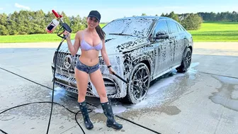 Bikini Car Wash with My NEW Mercedes AMG!